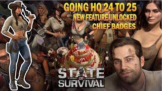 State of survival Going Lvl HQ 24 to 25 | 3M Power in Seconds | KaKaGamester