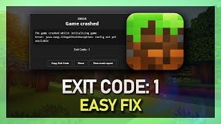 How To Fix Minecraft Exit Code 1 - Tutorial