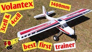 Volantex TrainStar Ascent 3s & 4s maiden Flight RC Trainer Plane Aircraft ascent 747-8