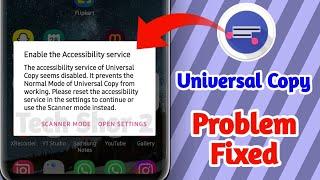 How to Fix Universal Copy Enable The Accessibility Service Problem Solve