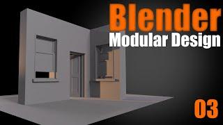 Blender Modular Design - 03 Simple Windows made Simple!