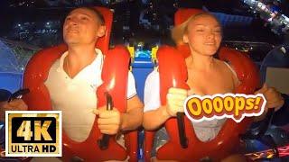 Special For You!! Nice Bounce Girl On Slingshot ride  Part 119 #slingshotchallenge #amusementpark