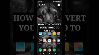 How to convert your video to gif file without using apps #shorts