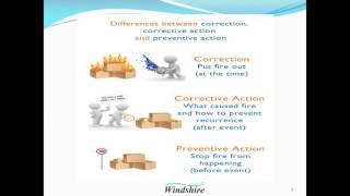 Correction, Corrective Action and Preventive Action Defined Example