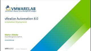 Part 1: vRealize Automation 8 Deployment with vRealize Easy Installer