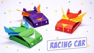 Easy Origami Racing Car || Origami Hot wheels