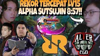 REKOR DIPECAHKAN SUTSUJIN !! ALPHA LEVEL 15 MENIT 8:57 UDAH GILAA !! RRQ VS AE MATCH 1 - MPL S14