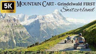 [ 4K ] Grindelwald FIRST Mountain Cart Ride | Switzerland Adventure | 4K 60fps video