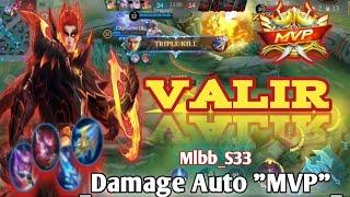 Valir Damage Auto Mvp, Valir Best Build 2024, Build Valir Tersakit, Valir Gameplay, Mobile Legends