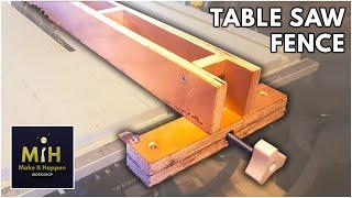 How to make a TABLE SAW FENCE - homemade table saw fence for less than 5 euros