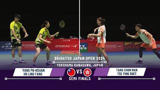 Tang Chun Man/Tse Ying Suet vs Yang Po-Hsuan/Hu Ling Fang Japan Open 2024 Badminton #japanopen2024