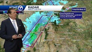 Snow squall warning issued for Albuquerque - 1:00 p.m.