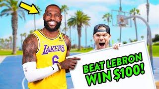 Beat LeBron James In A Race, WIN $100!
