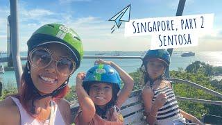 Singapore 2023 with kids - part 2 - Sentosa, Central Beach Bazaar, Skyline Luge, Universal Studios