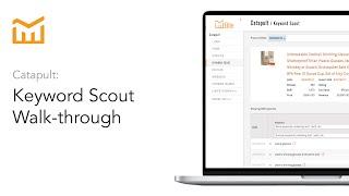 Keyword Scout walk-through  - by ManageByStats, your Amazon Seller Software Tool