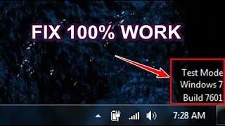 FIX: Remove Windows 7 Test Mode Build 7601, 100% WORK