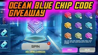 FREE FIRE OCEAN BLUE CHIP CODE GIVEAWAY//#g4gamer