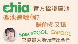 【Chia奇亞】新協議上路！礦池選哪個？賺的多又穩!｜SpacePool｜ft.Tina