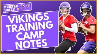 Minnesota Vikings training camp notes: Sam Darnold, JJ McCarthy, Aaron Jones and more