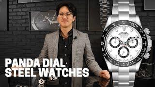 The Panda Dial Watch 3 Ways: Rolex, Omega Breitling | SwissWatchExpo