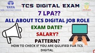 All Important information about TCS Digital exam | TCS digital via TCS NQT 2021