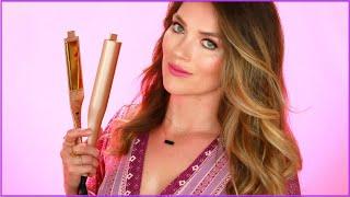 HOW TO CURL YOUR HAIR WITH A FLAT IRON STRAIGHTENER | SOFT BIG BEACH WAVES FOR SHORT TO MEDIUM HAIR