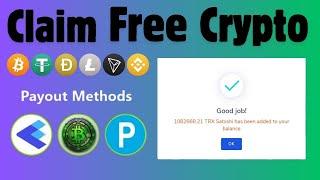 Claim Free BTC | Free Crypto earning Site | Faucetpay payout Instant #btc