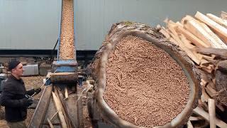 High-Speed Log Chipper | Ultimate Wood Shredding Machine in Action