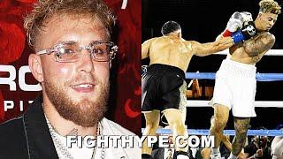 JAKE PAUL REACTS TO ANESONGIB KNOCKING OUT AUSTIN MCBROOM: "YOU CAN'T PLAY BOXING"