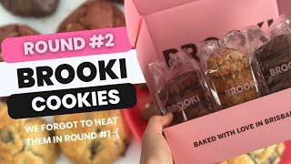 We tried Brooki Bakehouse Red Velvet Cookies! Don't forget to reheat them ;)