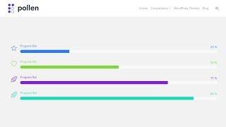 Progress Bar Component Usage Guide - Pollen WordPress Plugin