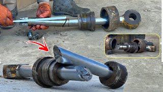 How a Mechanic Quickly Fixed a Broken Hydraulic Cylinder Rod