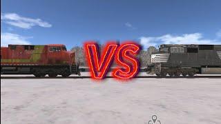 Train and rail yard Simulator - The confrontation of the locomotives 777 - 4218 / jocuri cu trenuri