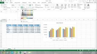 Excel For Noobs Part 51: How to Apply Excel Themes Excel 2016 Tutorial Excel 2013 Tutorial