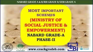 Important schemes from ministry of social justice & empowerment