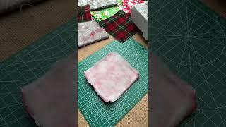 EASY CRAFTS - Fabric Christmas Coaster️   #craft  #sew #diy #sewingideas  #sewingcraft #diycrafts