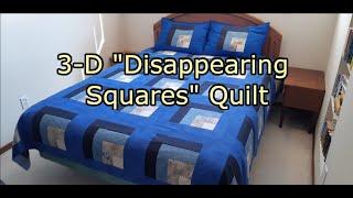 Create a Beautiful 3-D "Disappearing Squares" Quilt!