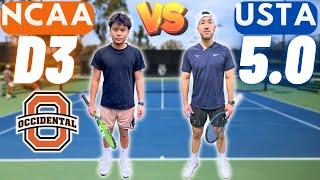 Can a D3 Recruit beat a USTA 5.0?