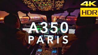 A350 IN PARIS |  LANDING 4K HDR EXTENDED #Airbus