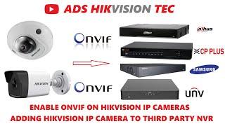 Hikvision IP camera Enable ONVIF