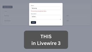 Livewire 3 CRUD with Modal and Form Objects