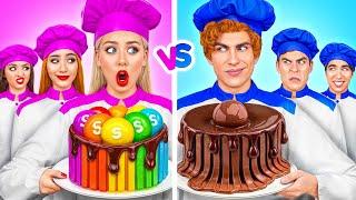 Boys VS Girls Cooking Challenge | Funny Kitchen War by Multi DO Challenge