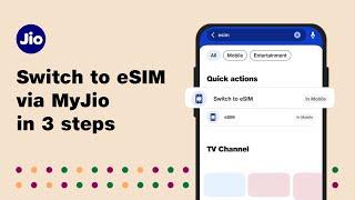 Switch to eSIM via MyJio App in 3 Steps | JioCare