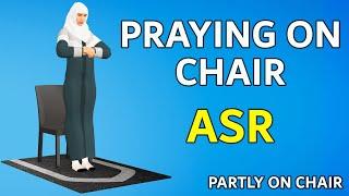 How to Pray Asr Sitting on a Chair - Women -  Medical Reasons