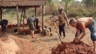 Building the cob walls