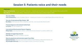 Session 5: Patients voice and their needs