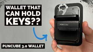 PUNCUBE Minimal Wallet: Streamlined EDC with Integrated KEY STORAGE!