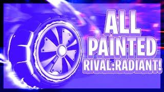 ALL *NEW* PAINTED RIVAL: RADIANT WHEELS! (Rocket League Fan Rewards)