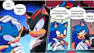 Sonic Calls Shadow Cute - Sonic X Shadow Comic Dub