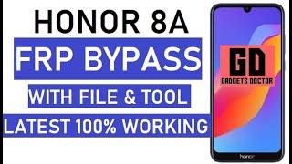 Honor 8a FRP Bypass (JAT-LX1) With FRP File and Tool (One Click Latest)